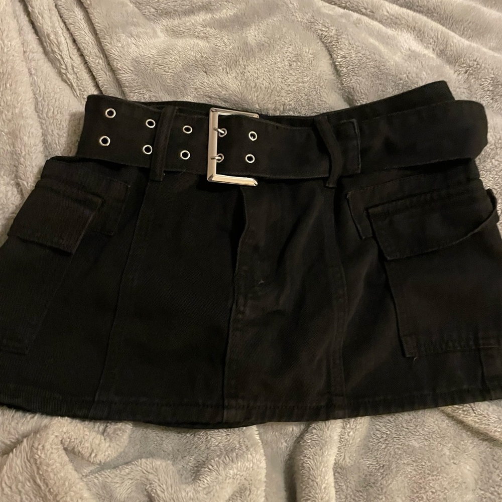 black miniskirt